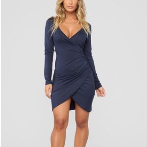 Wrap dress long sleeve